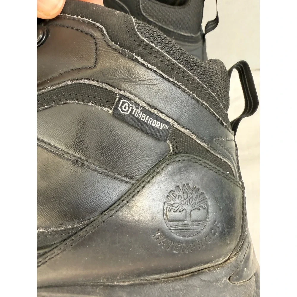 Timberland Mt Maddsen Waterproof Hiking‎ Boots Black Leather Mens 10 2731R A3560